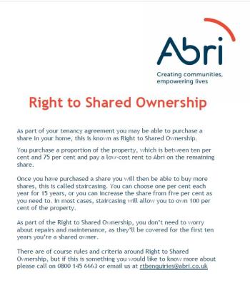 RTSO leaflet